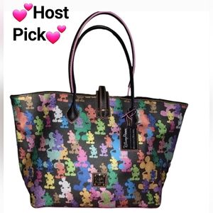💕HP💕Disney Dooney and Bourke 10th Anniversary Mickey Balloons Tote Vag💕